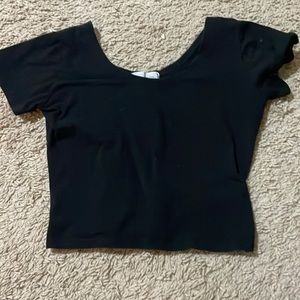 black sheng kangdian cropped top